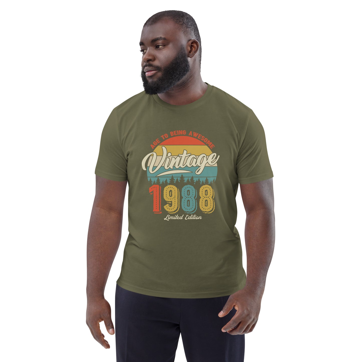 Camiseta orgánica vintage 1988
