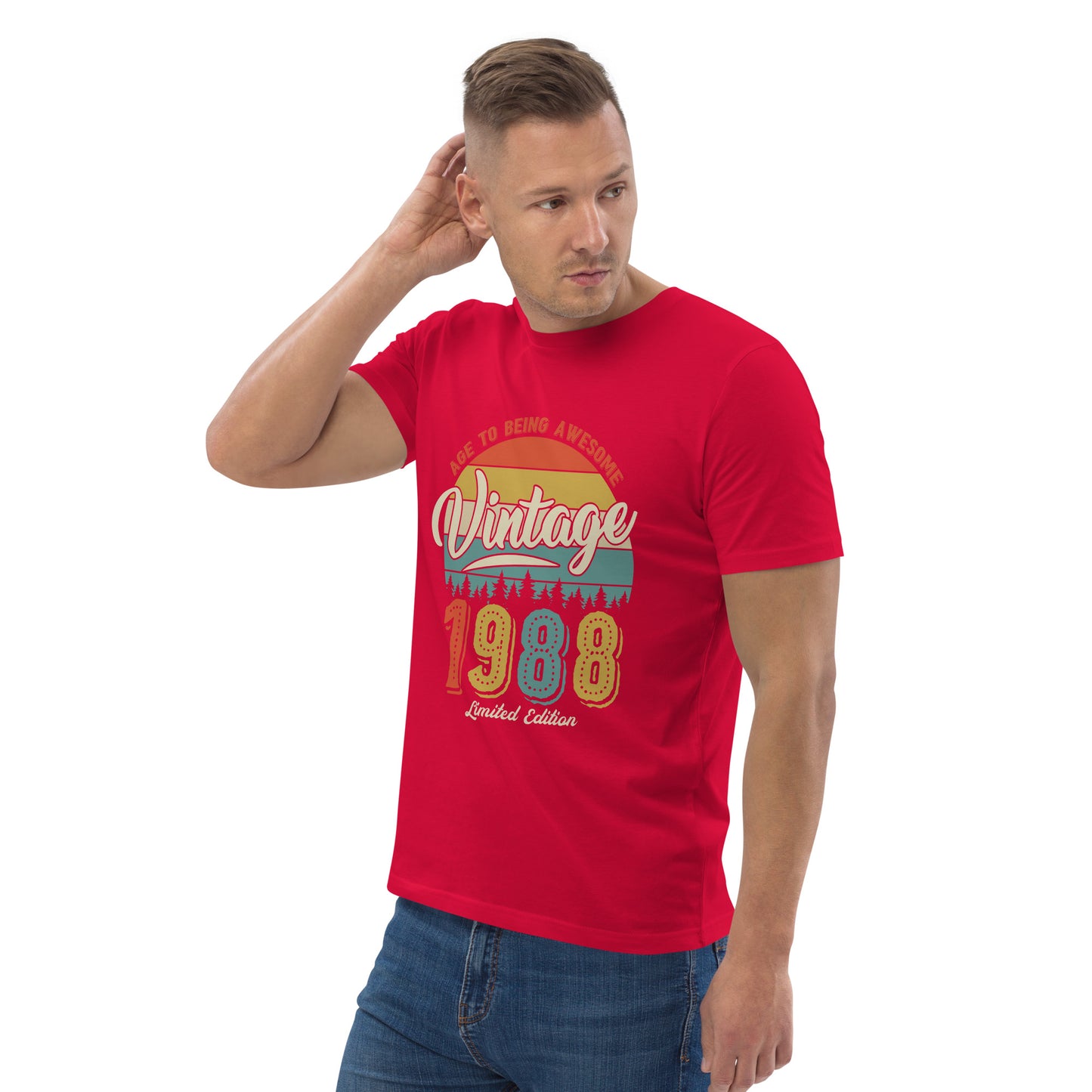 Camiseta orgánica vintage 1988