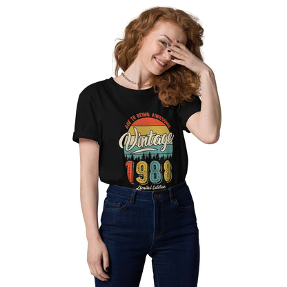 Camiseta orgánica vintage 1988
