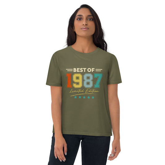 Camiseta orgánica vintage 1987