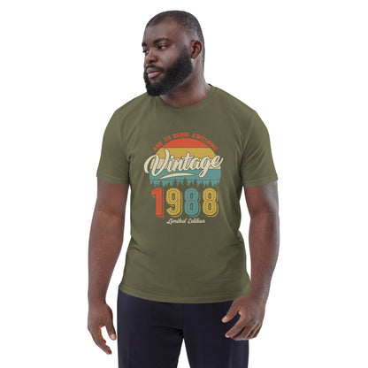 Camiseta orgánica vintage 1988