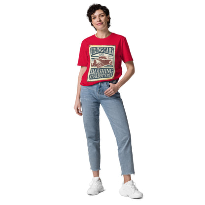 Camiseta orgánica Fixing Cars