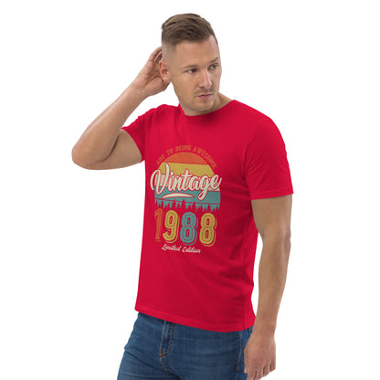 Camiseta orgánica vintage 1988