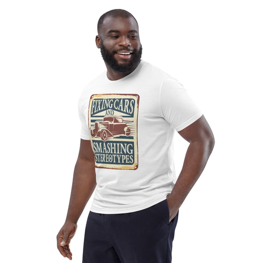 Camiseta orgánica Fixing Cars
